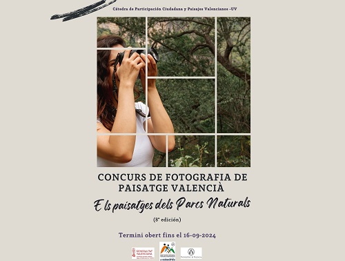 Cartell pero anunciar el concurs de fotografia amb la temàtica i el termini per a participar